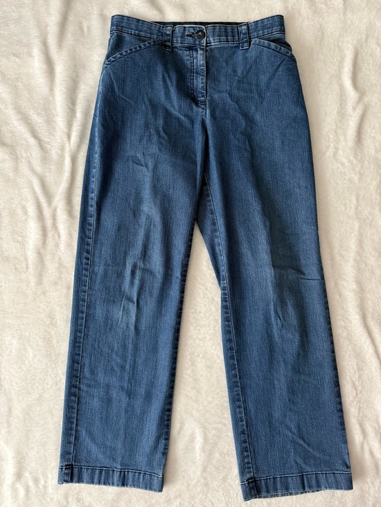 L.L. Bean Denim - L.L.Bean Classic Fit Straight-Leg Stretch Denim Jeans Blue Size 8 Reg